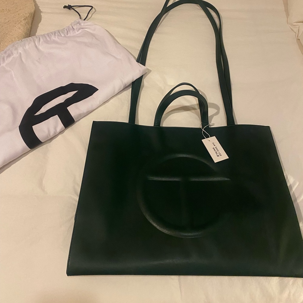 Telfar Dark Olive Large Shopping Bag NWT